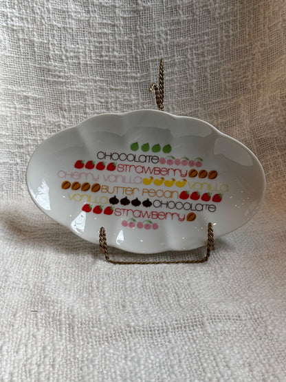 1970’s to shiny ice cream banana split dish set of 4