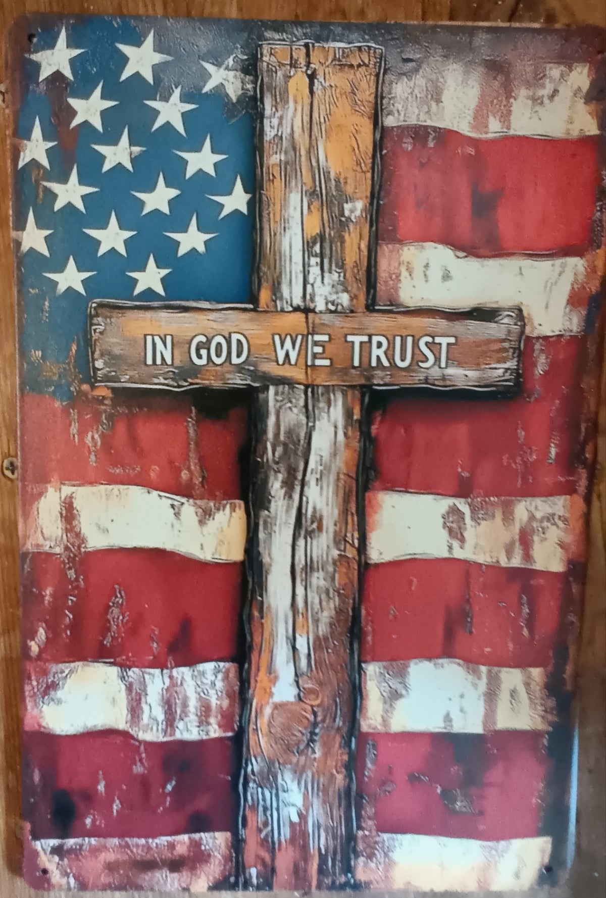 Patriotic Metal Sign