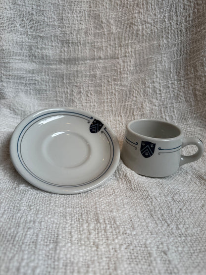 Vintage 1950’5 Shenango china owls Rice university  Huston Tx. Cup & saucer 
