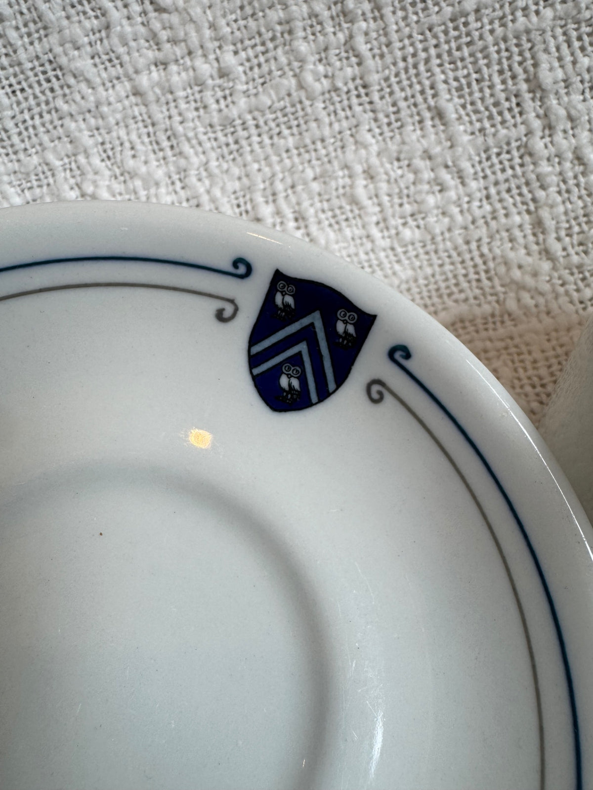 Vintage 1950’5 Shenango china owls Rice university  Huston Tx. Cup & saucer 