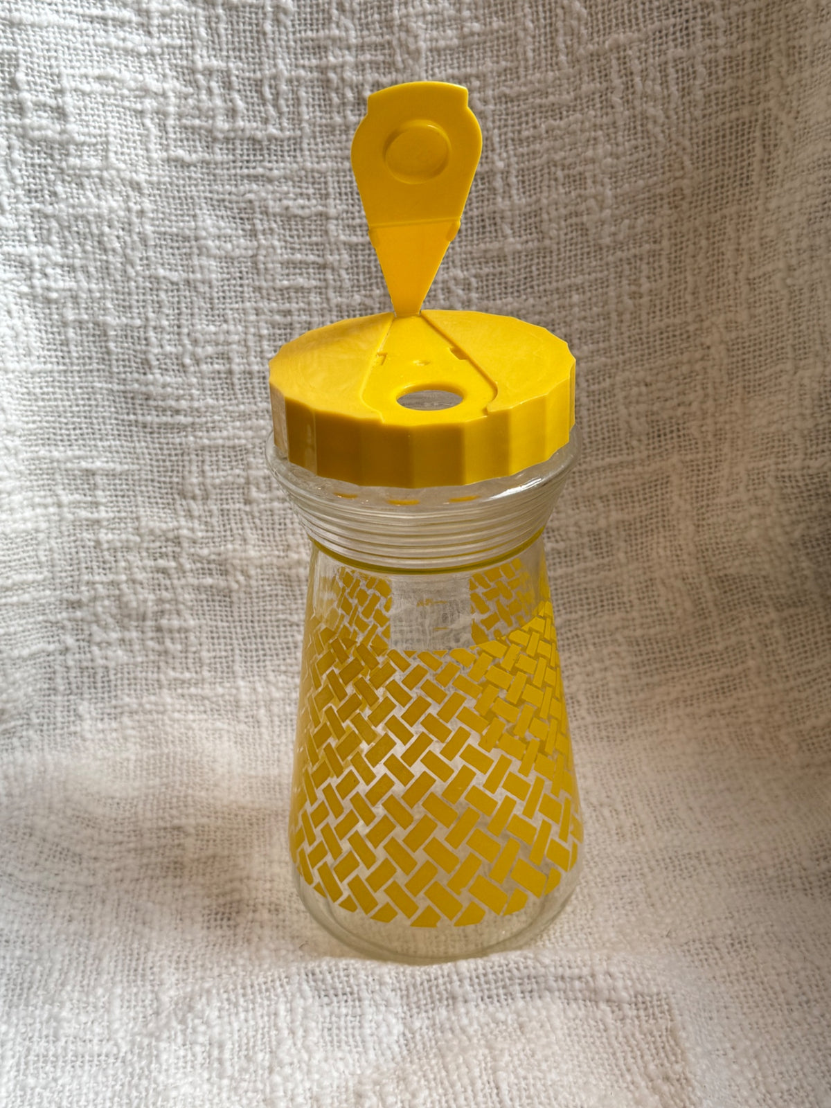 Mid century juice carafe yellow