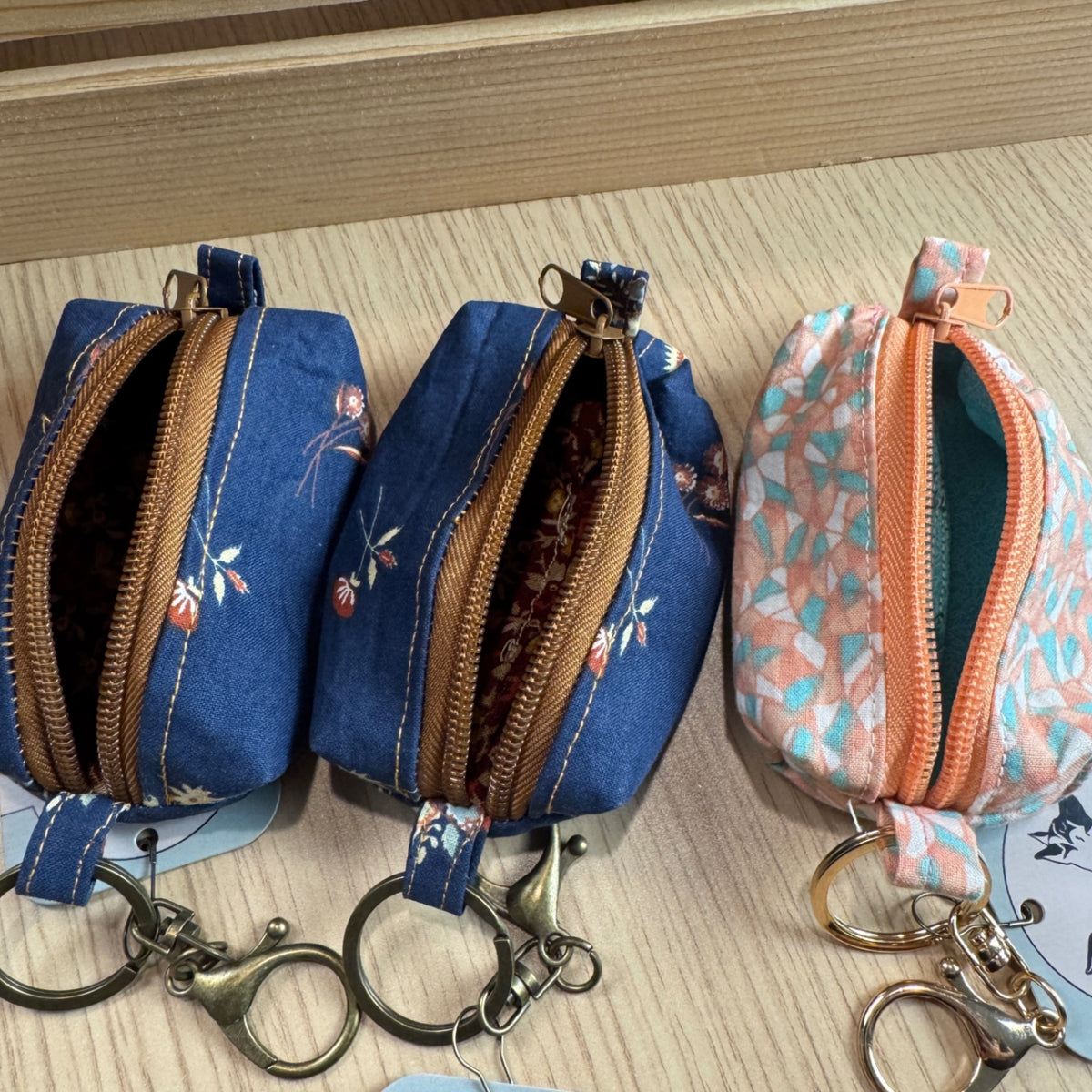 Key Chain Boxy Zip Pouch