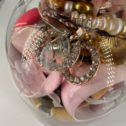 Vtg Rose Vase - Jewelry Treasure