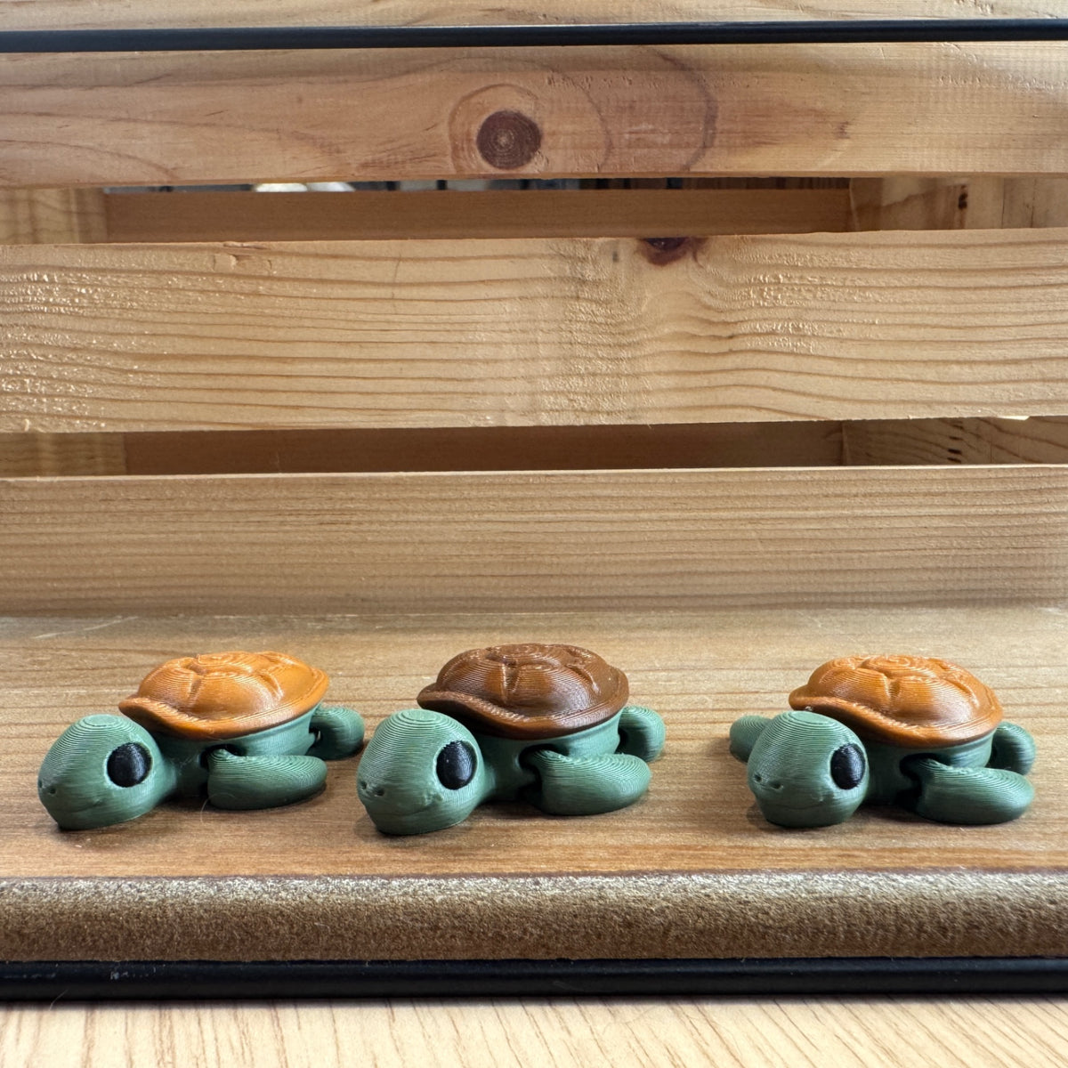 3D Printed Mini Sea Turtles Articulating