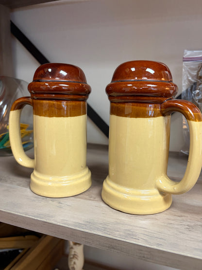 Large Ceramic Salt and Pepper Shakers 