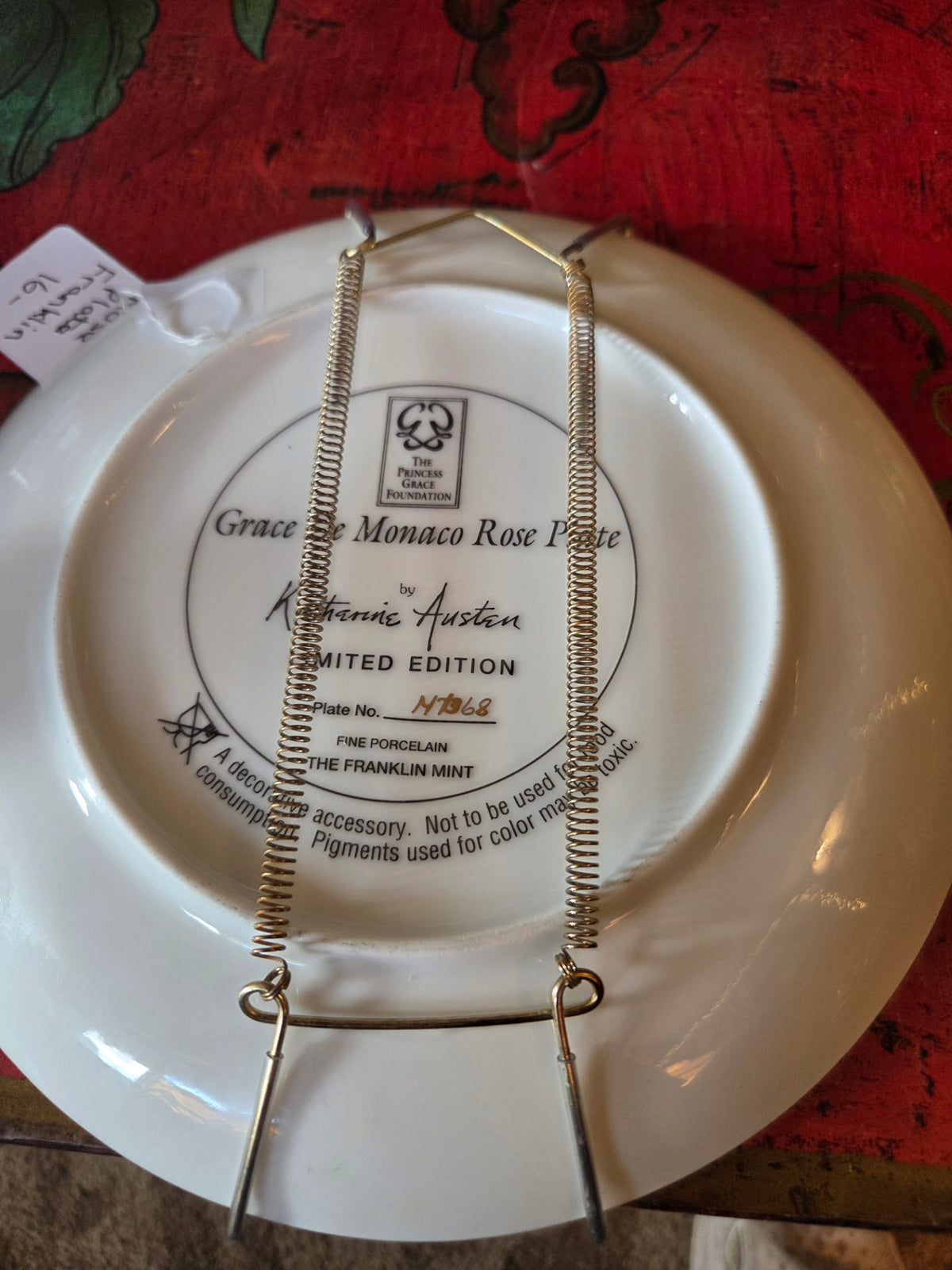 Monaco rose plate