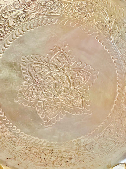 Round brass tray 15.5”