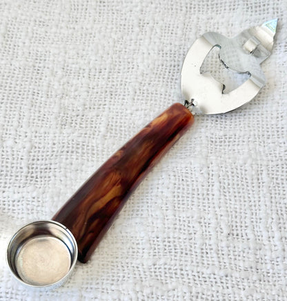 MCM Caramel Bakelite bar tool opener