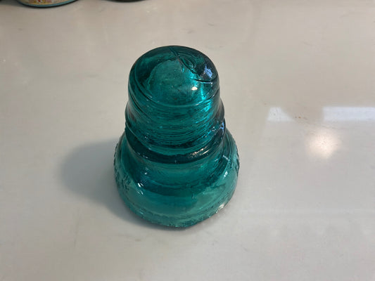 Antique, aqua  #40 Hemingray insulator