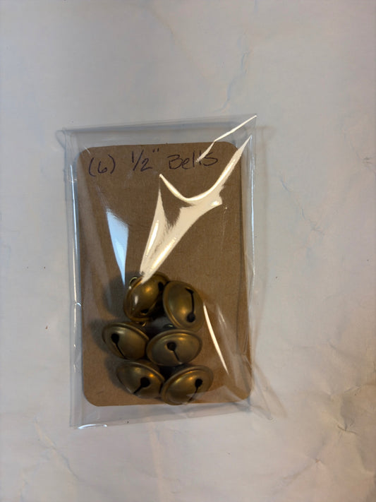 (6) 1/2” brass bells