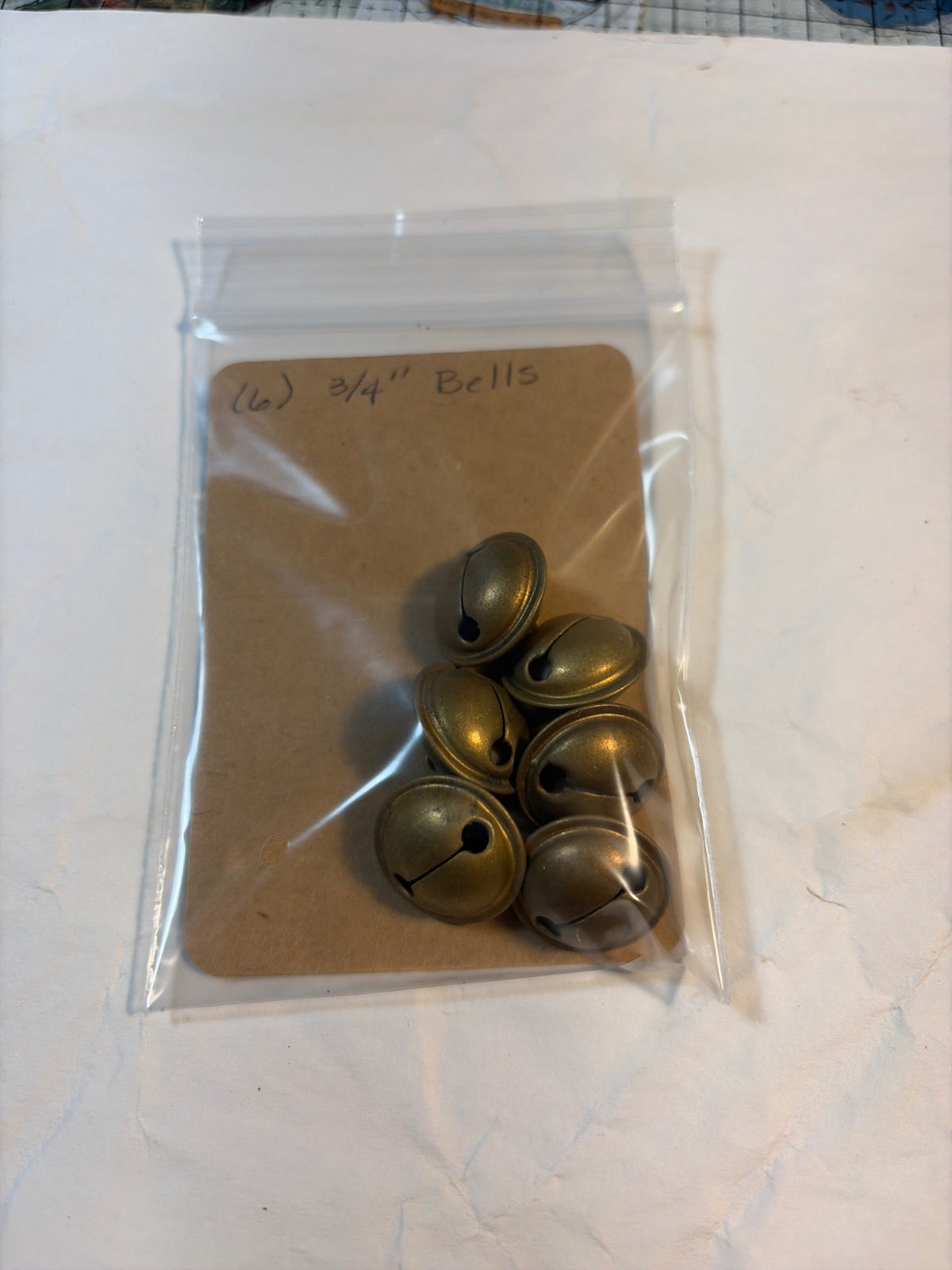 (6) 3/4” brass bells