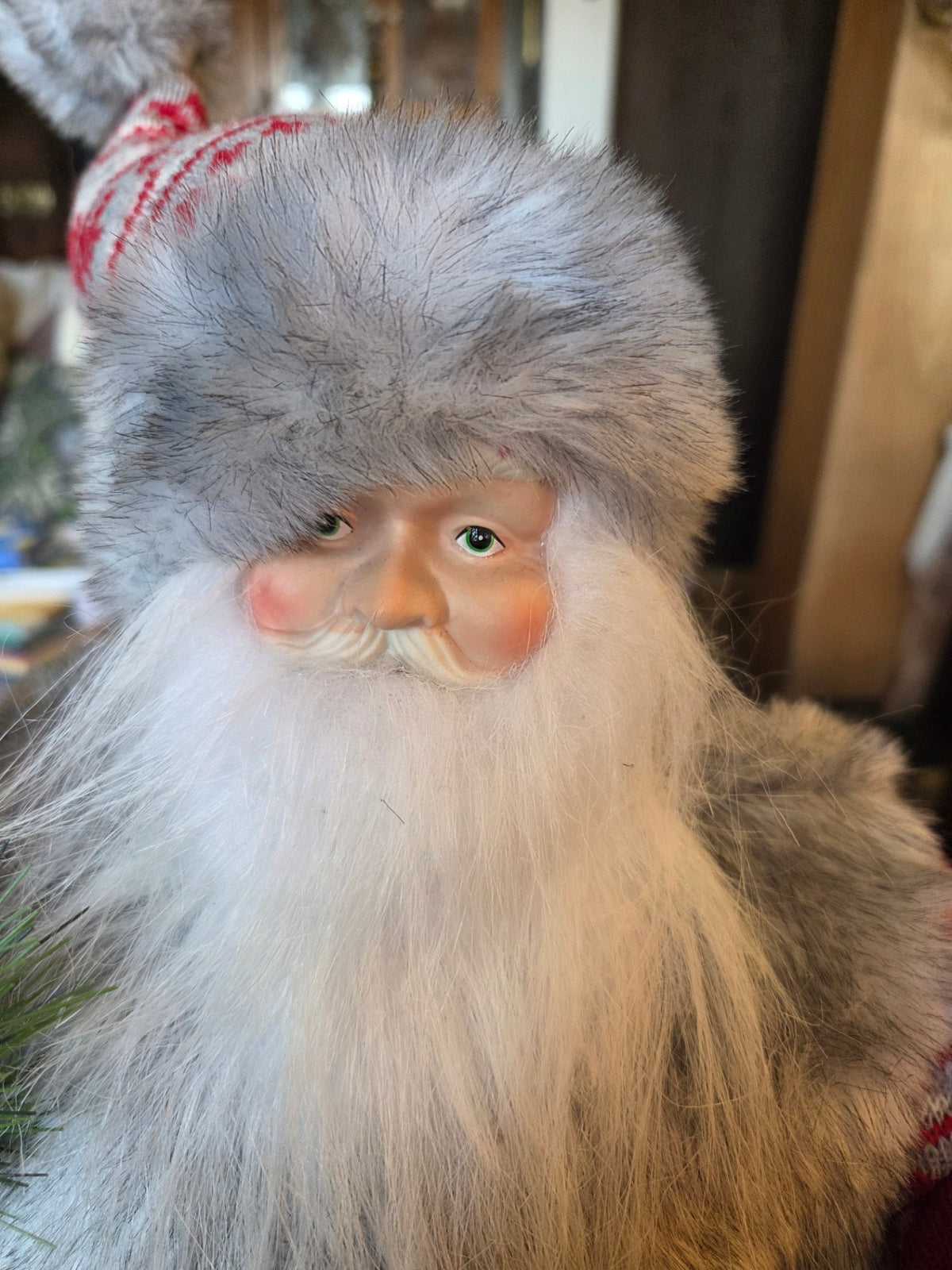 Christmas skiing santa