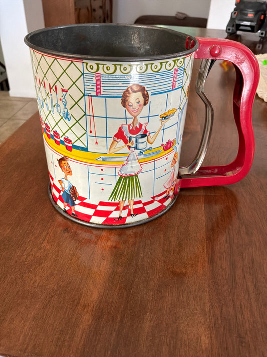 Vintage 1950’s Androck HAND-I-Sift, flour sifter