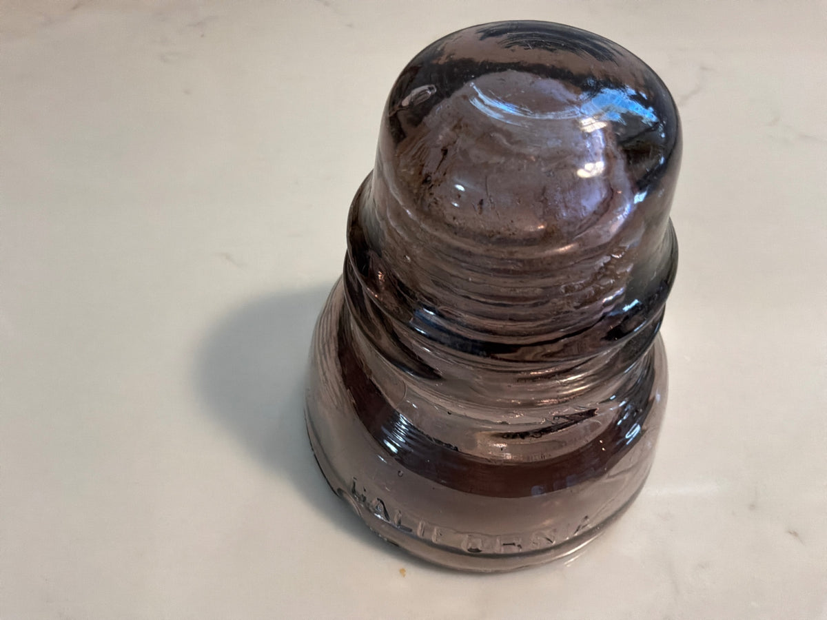 CALIFORNIA purple glass insulator