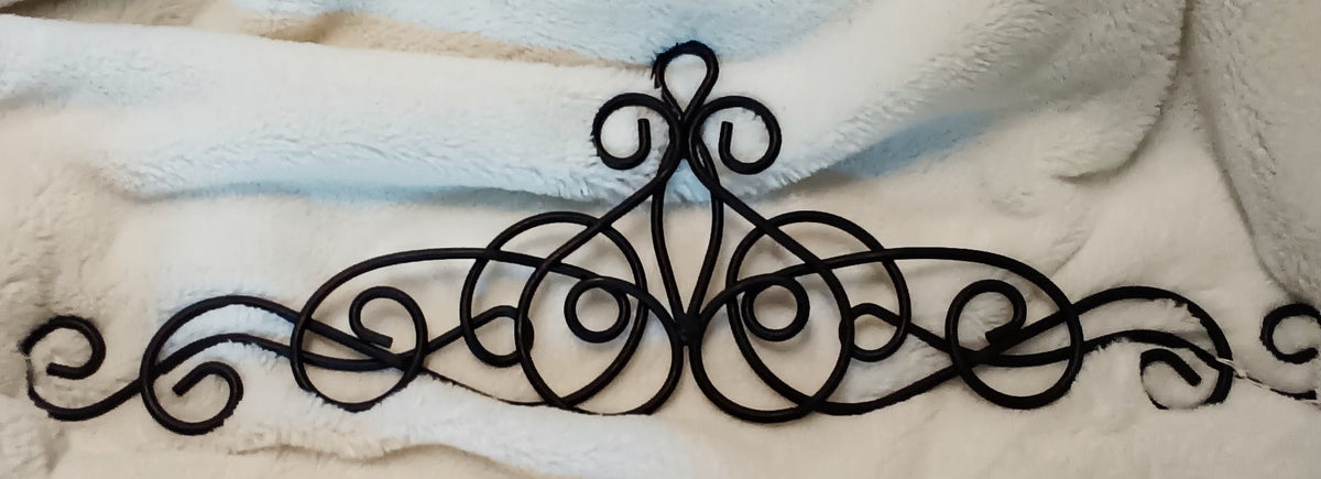 Scrolled Metal Wall Art 20"x6"