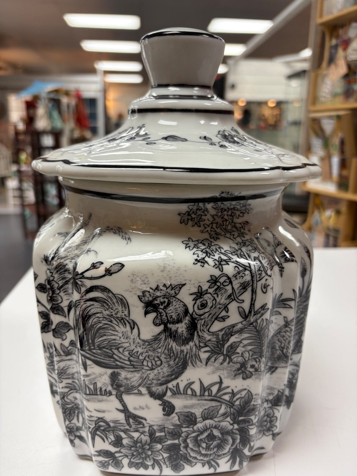 Decorative ceramic jar