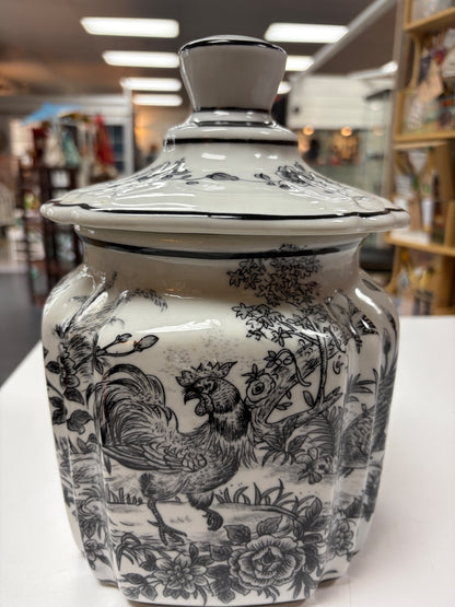 Decorative ceramic jar
