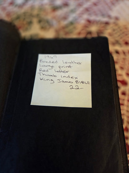 Leather 1947 King James Bible.  Large print