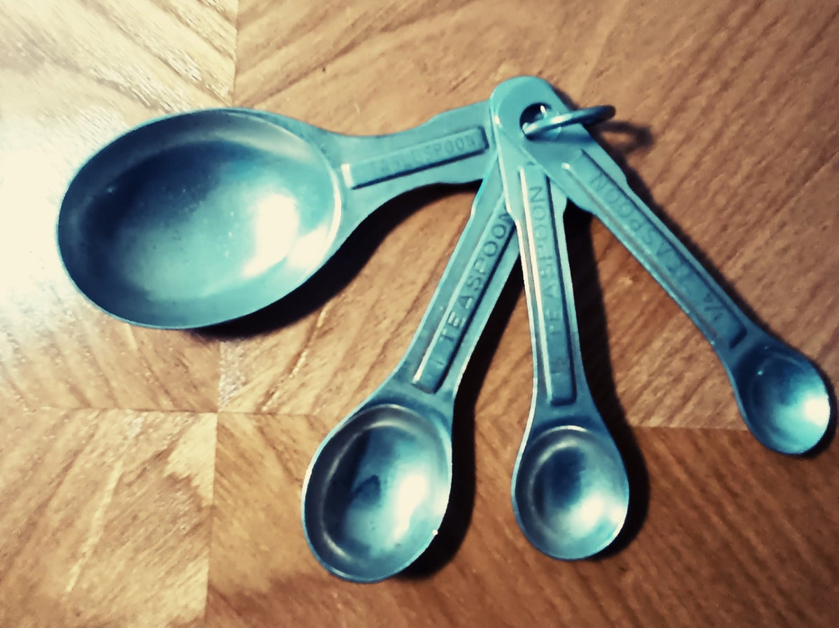 Vtg US Standard Aluminum Measuring Spoons