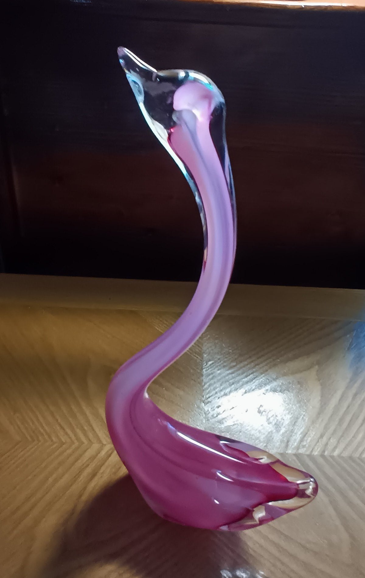 Beautifully Graceful Solid Glass Swan