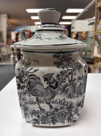 Decorative ceramic jar