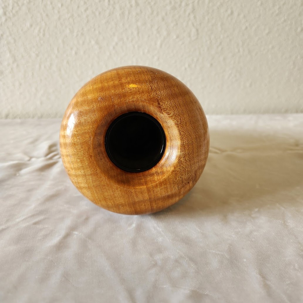 Postmodern Handturned Segmented Wooden Vase