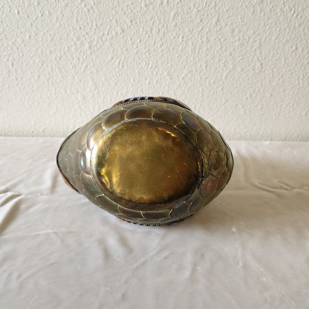 Tonala Ceramic & Brass Duck - Large