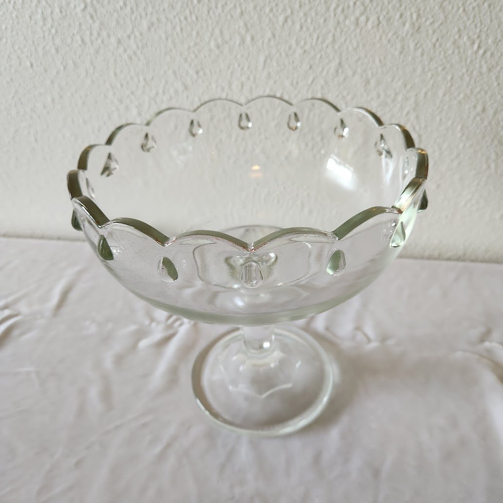 Indiana Glass Teardrop Pedestal Compote