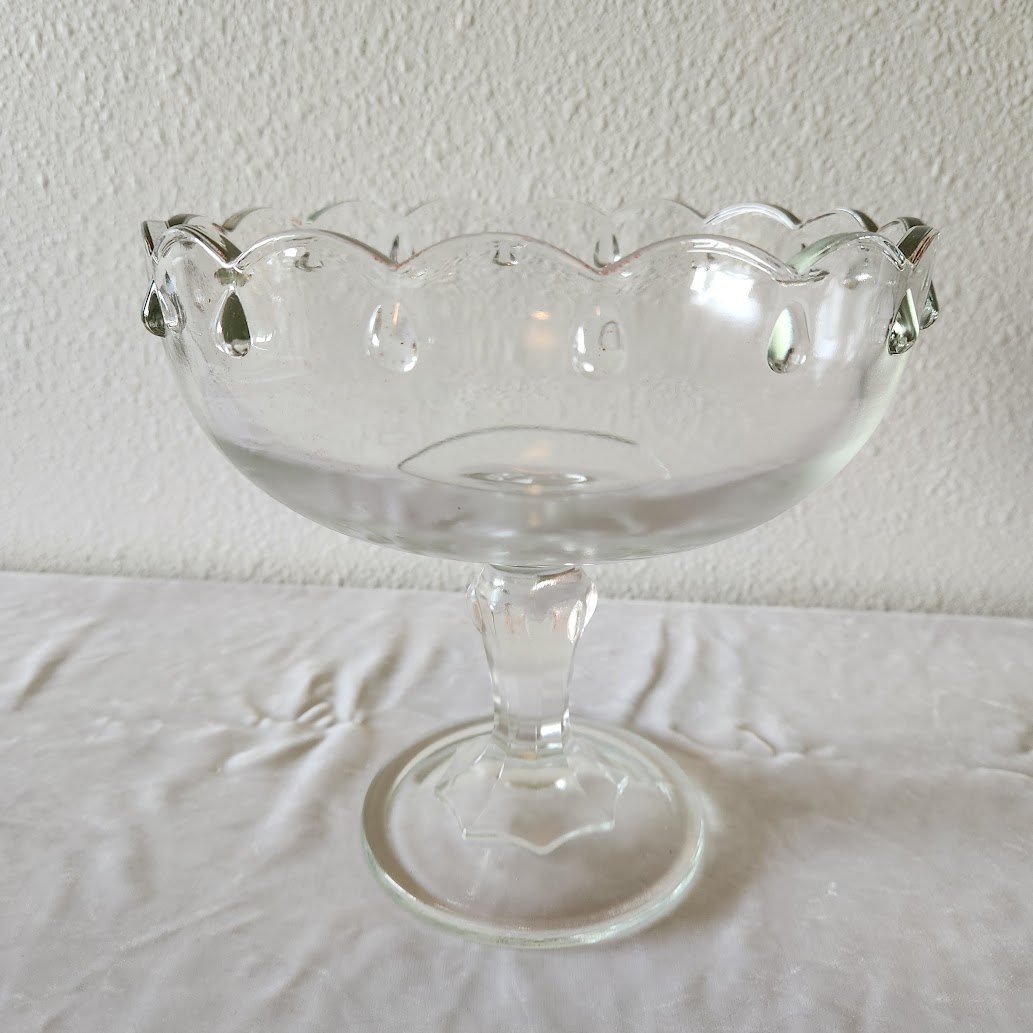 Indiana Glass Teardrop Pedestal Compote