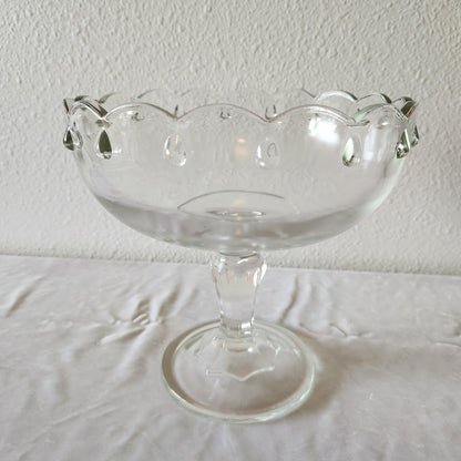 Indiana Glass Teardrop Pedestal Compote