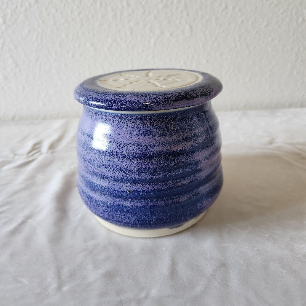 Periwinkle Lavender Blue Large Capacity Butter Bell