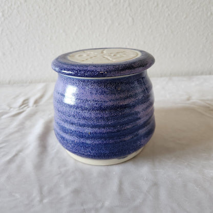 Periwinkle Lavender Blue Large Capacity Butter Bell