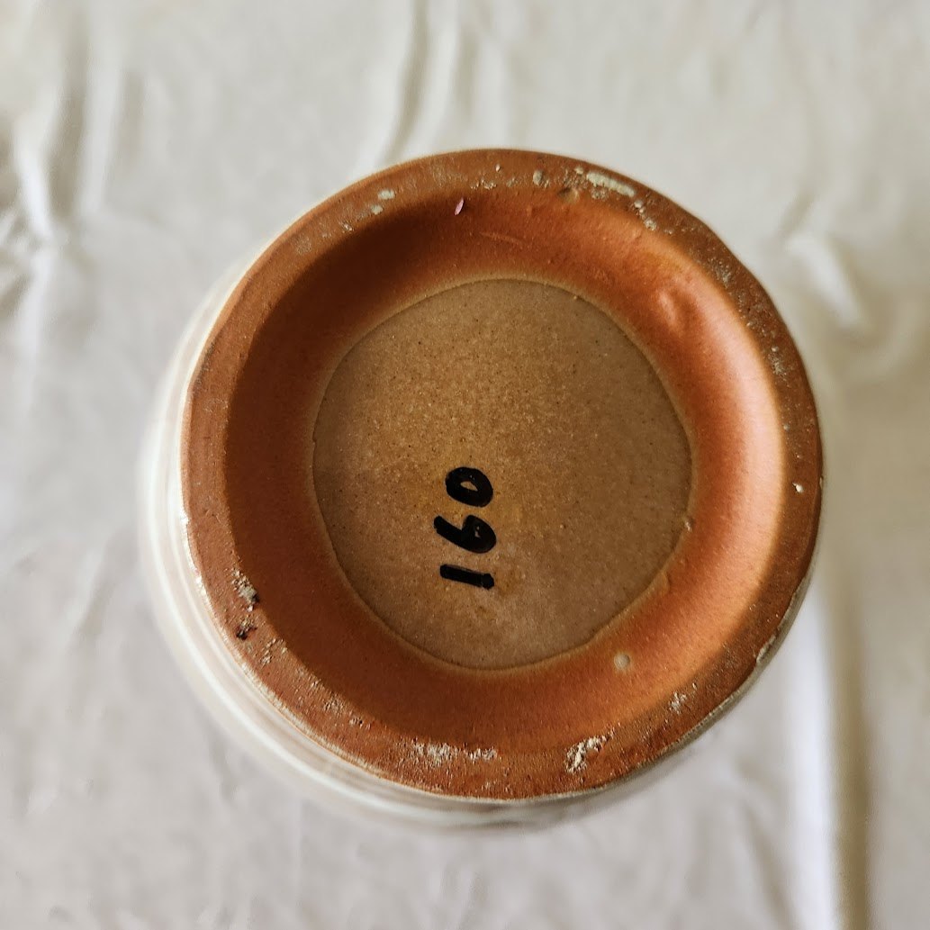 Midcentury Bamboo Motif Ceramic Vase