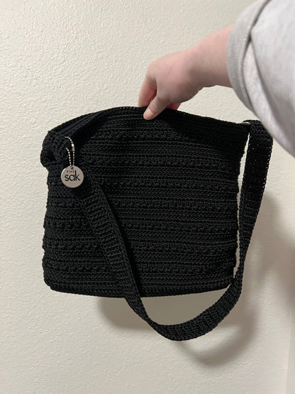 the Sak Black Crochet Purse