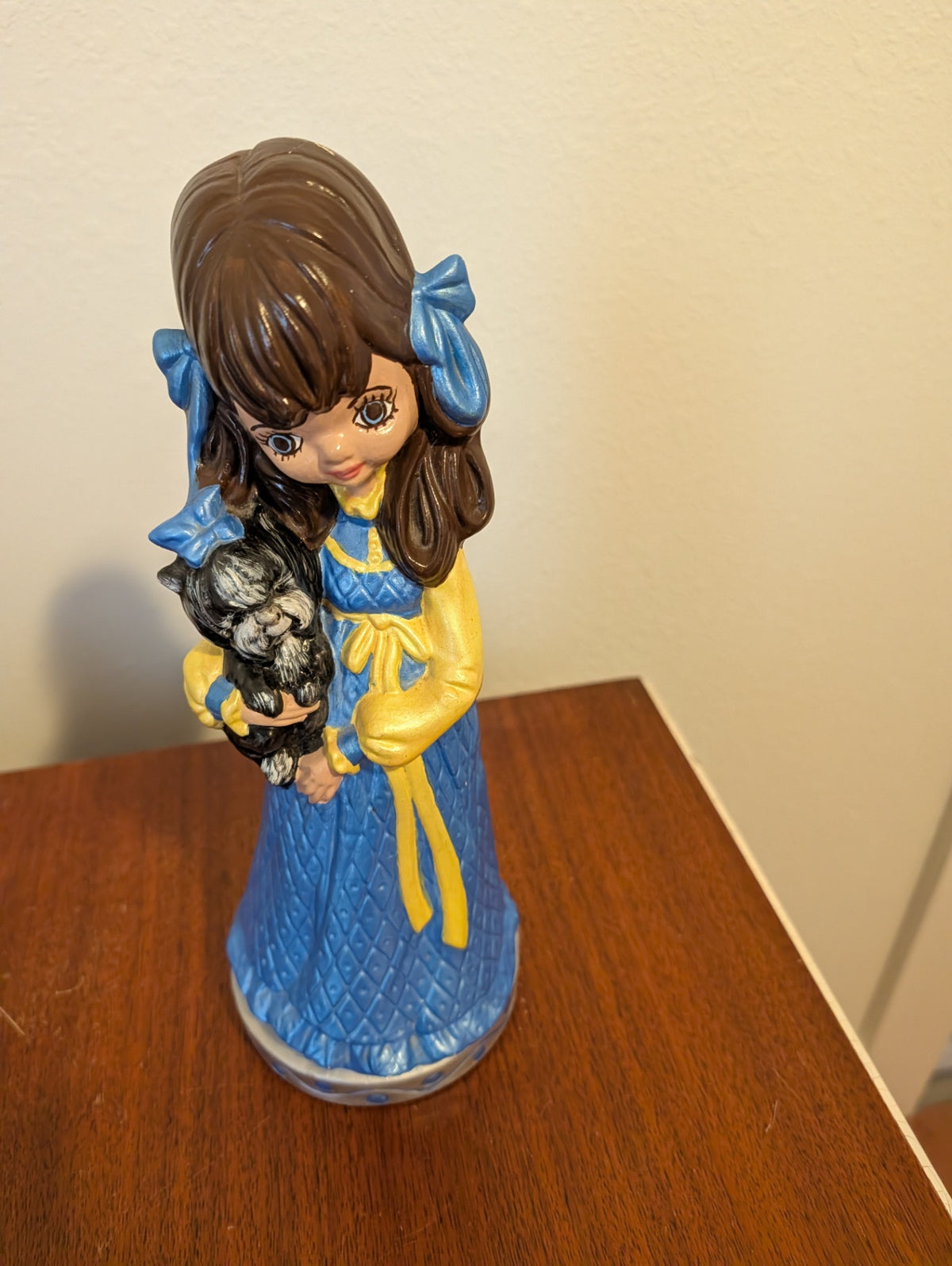 Vintage Hand-Painted 1970s Girl