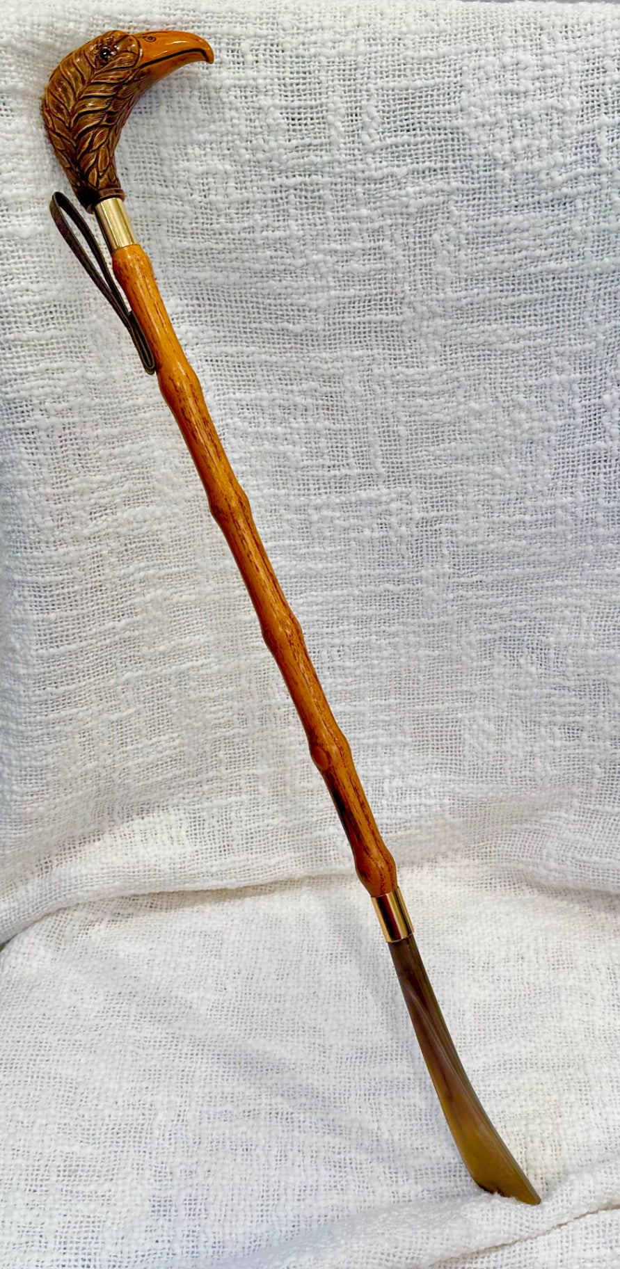 Vintage Italian style Eagle head long shoehorn 