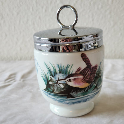 Royal Worcester King Size Egg Coddler - "Birds"