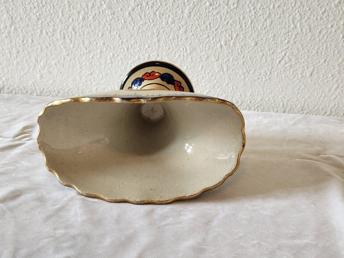1930s Art Deco Czech Ditmar Urbach Fan Shape Vase