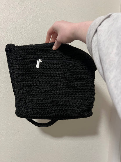 the Sak Black Crochet Purse