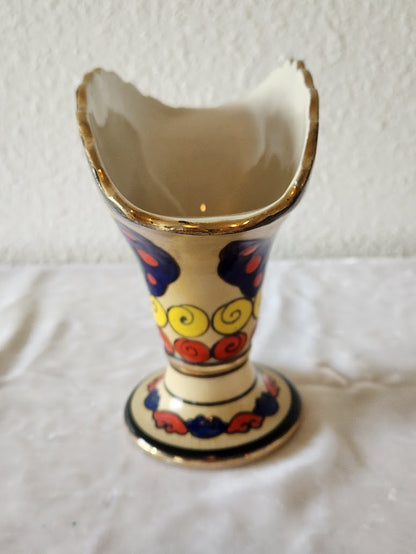1930s Art Deco Czech Ditmar Urbach Fan Shape Vase
