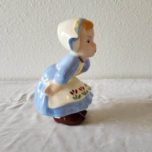Holland Mold Dutch Kissing Girl Figurine