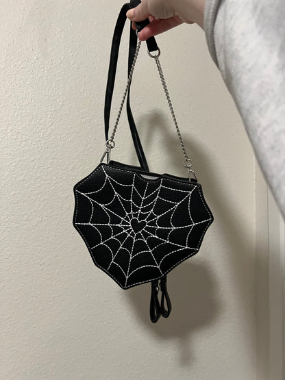 Heart-Shaped Web Purse