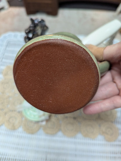 Green Specked Stoneware Mug