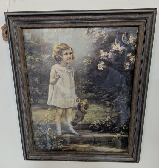 The Bluebirds' Song of Happiness by Hiebel Vtg. Pring