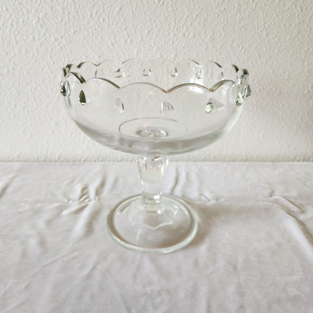Indiana Glass Teardrop Pedestal Compote