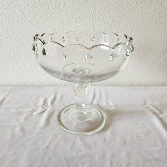 Indiana Glass Teardrop Pedestal Compote