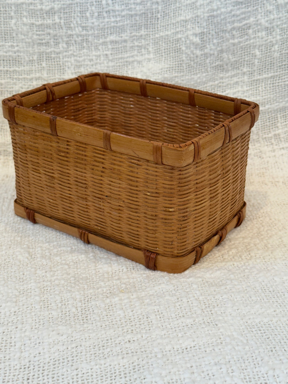 Rectangle basket Remotes? Keys? pinecones? 