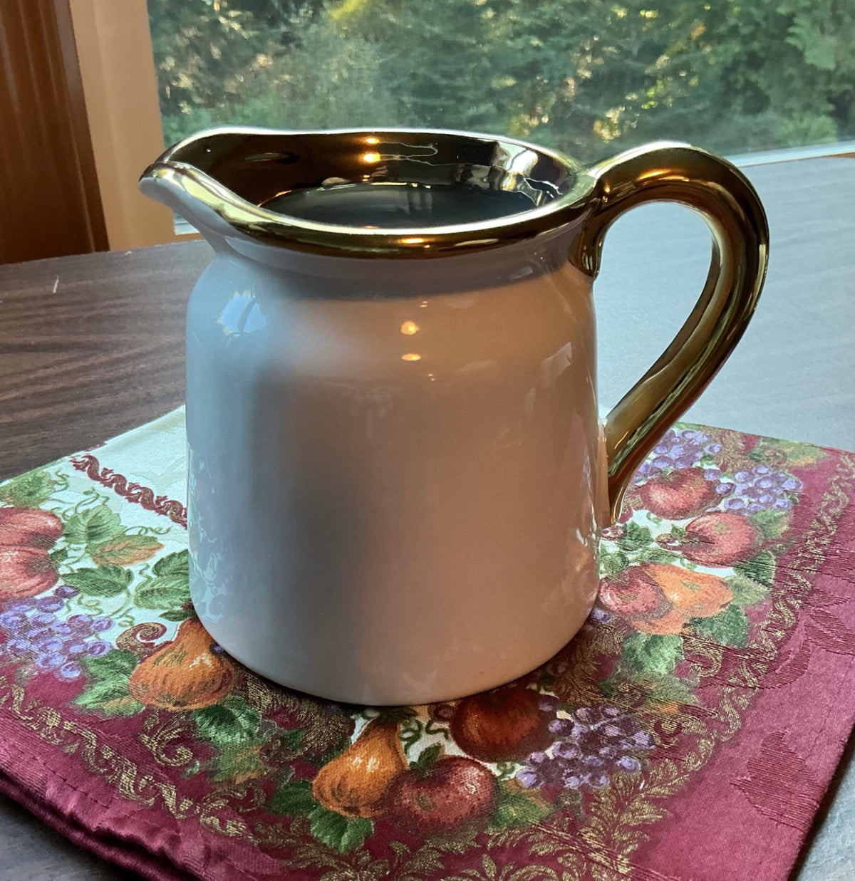 White Ceramic Pitcher