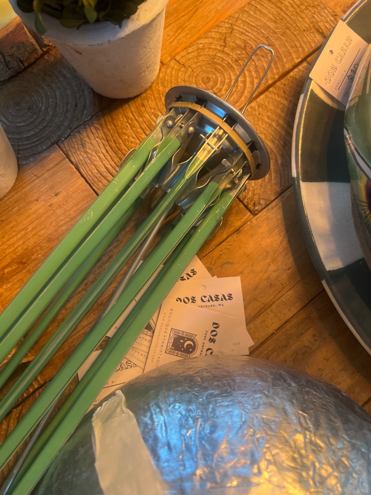 Vintage Umbrella drying rack 
