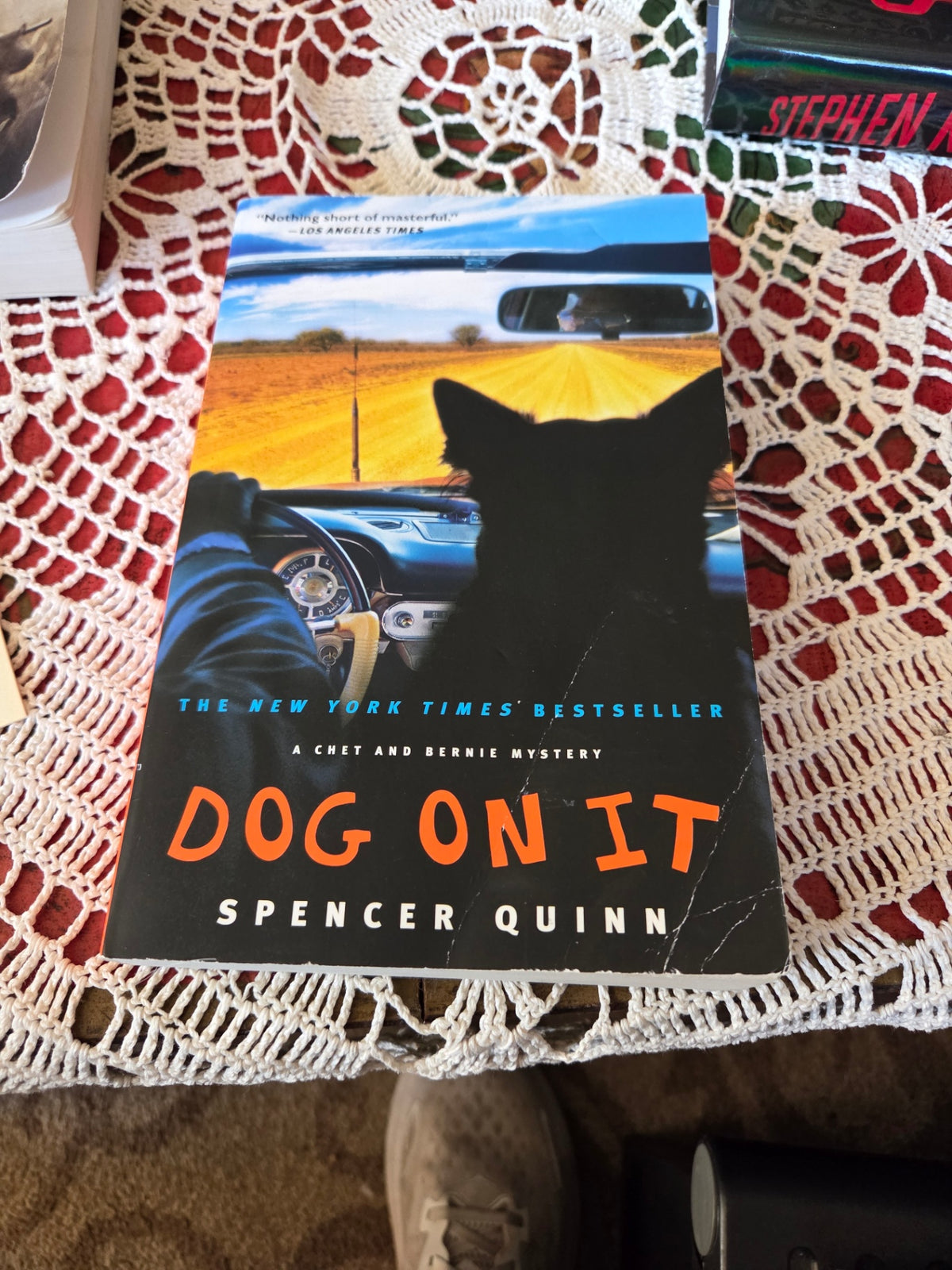 Dog on it